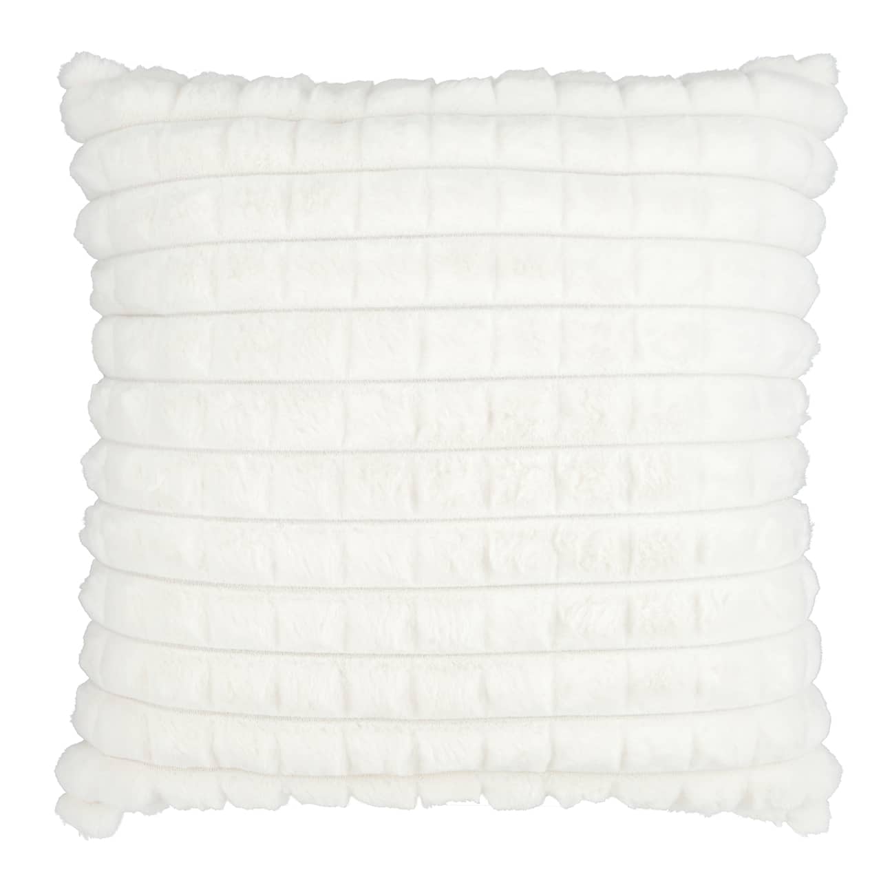 18" Grid Texture Powder Plush Accent Pillow by Ashland®